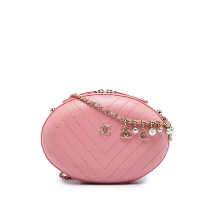 Chanel Chevron Stitched Calfskin La Pausa Evening Bag