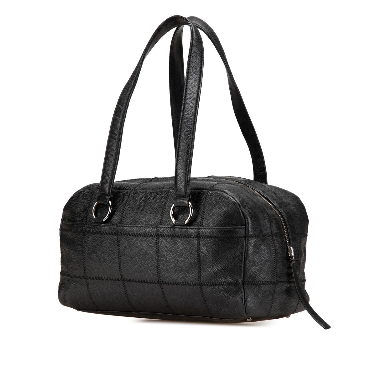 Chanel Choco Bar Caviar Shoulder Bag