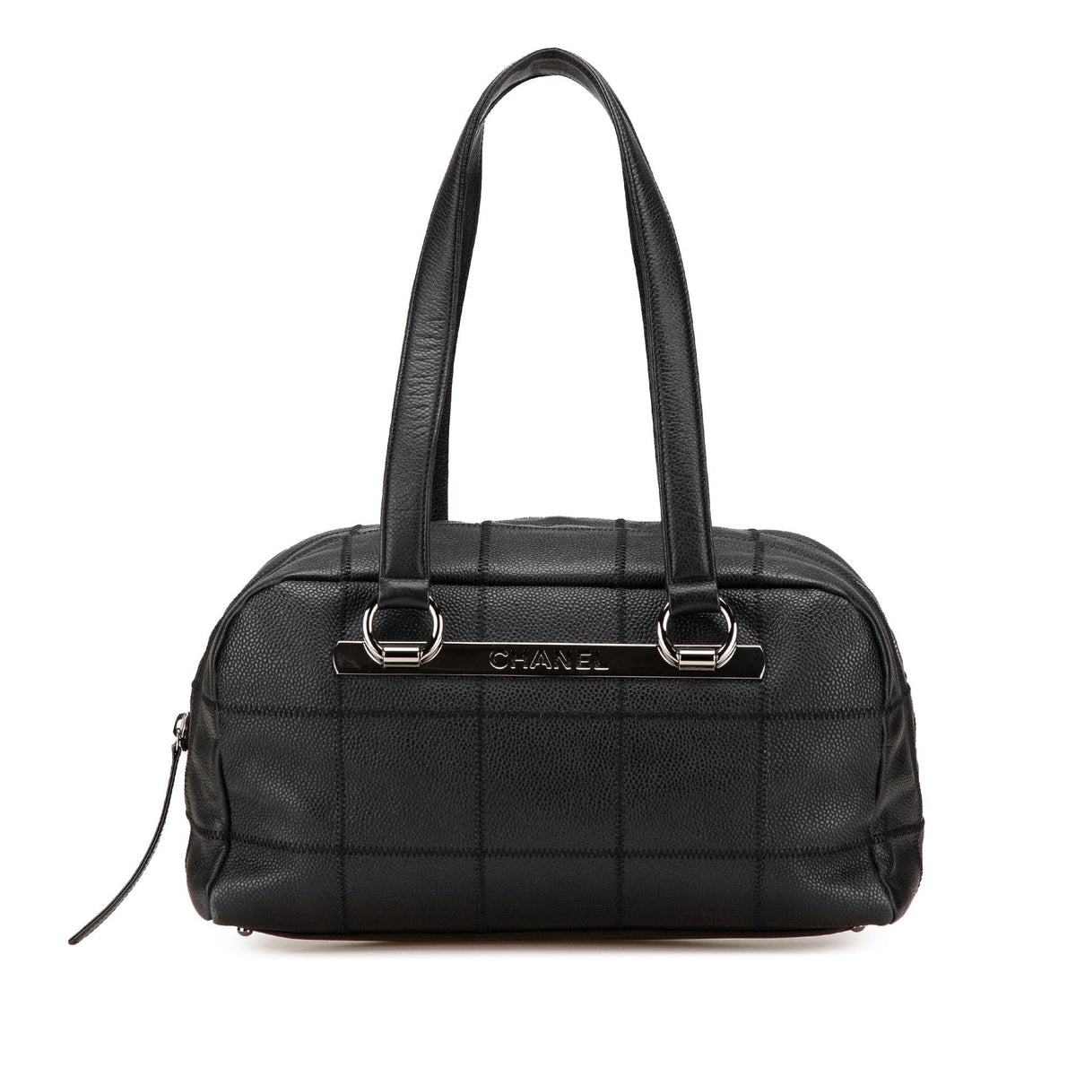 Chanel Choco Bar Caviar Shoulder Bag