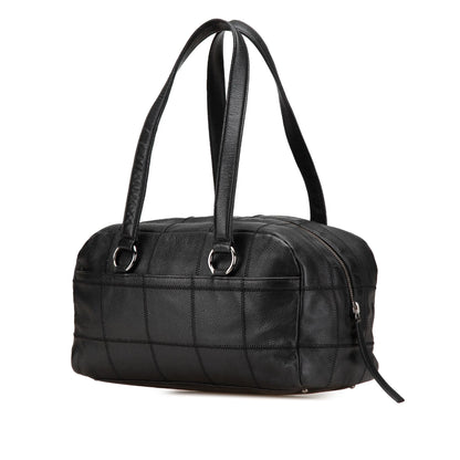 Chanel Choco Bar Caviar Shoulder Bag