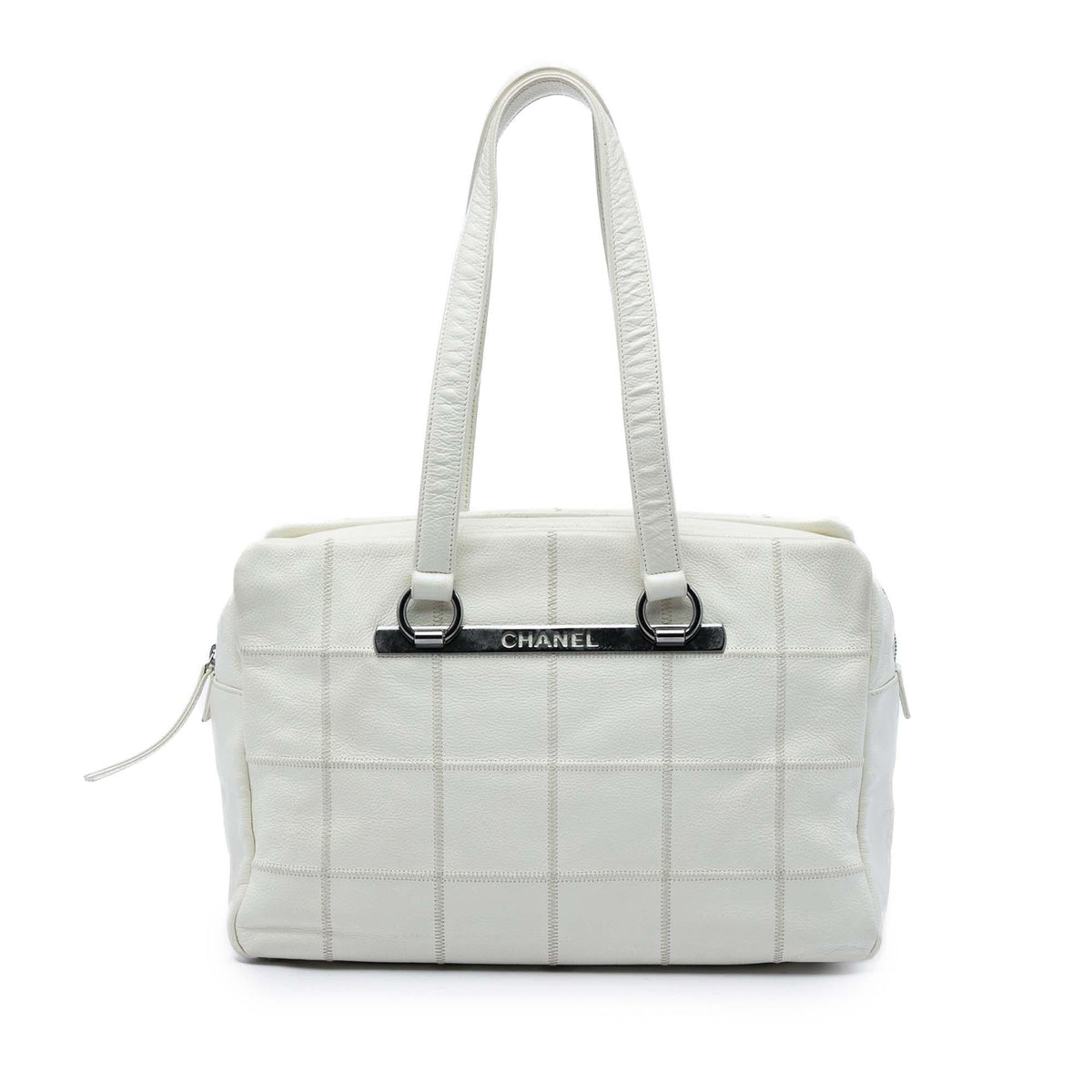 Chanel Chocolate Bar Caviar LAX Bowler Bag