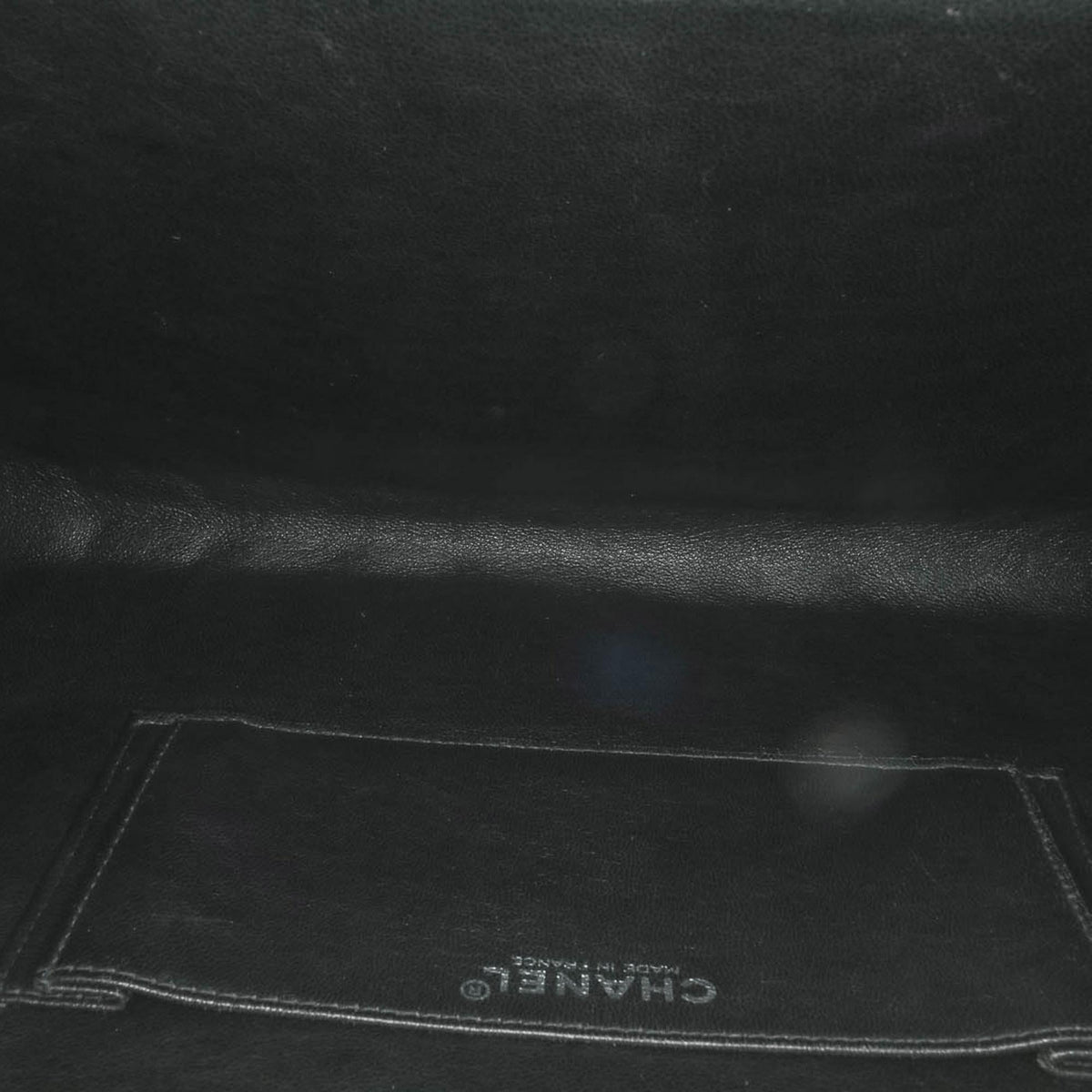 Chanel Chocolate Bar Lambskin Frame Clutch