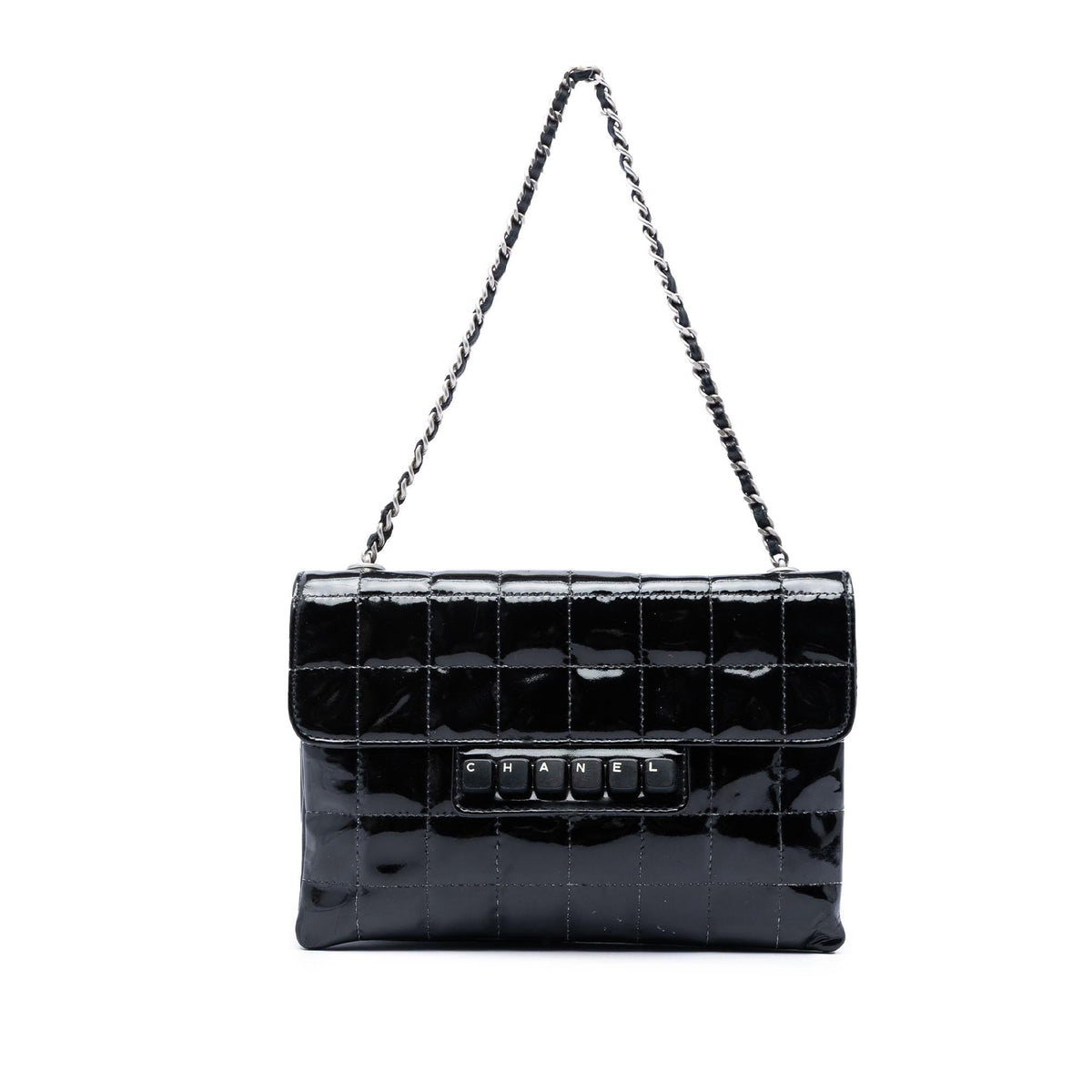 Chanel Chocolate Bar Patent Digital Flap