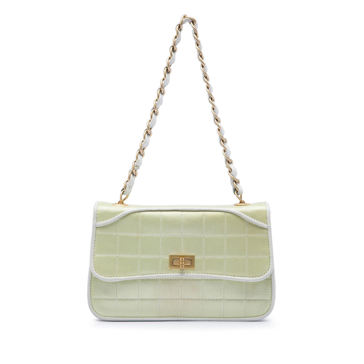 Chanel Chocolate Bar Satin Reissue 2.55 Single Flap
