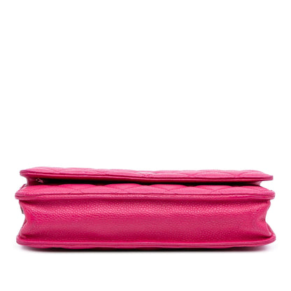 Chanel Classic Caviar Wallet On Chain