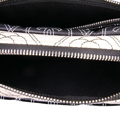 Chanel Coated Canvas Camellia Logo Camera Bag