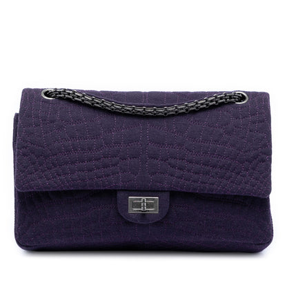 Chanel Croc Quilted Jersey Reissue 2.55 Double Flap 226