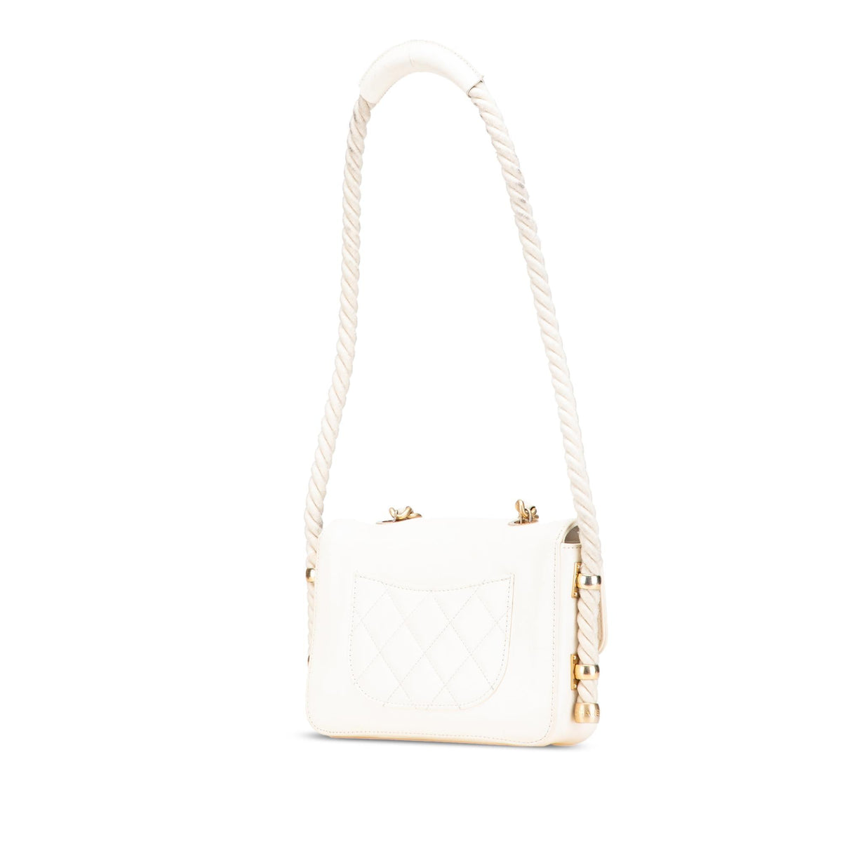 Chanel Crumpled Calfskin En Vogue Rope Flap