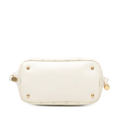Chanel Crumpled Calfskin En Vogue Rope Satchel