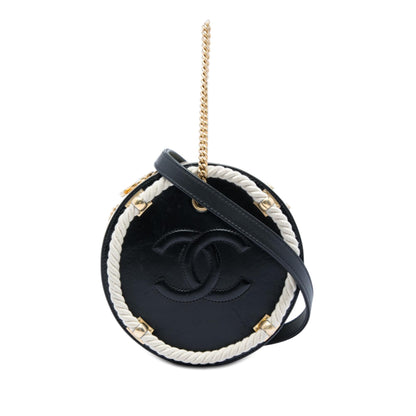 Chanel Crumpled Calfskin En Vogue Round Bag