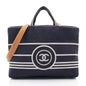 Chanel Denim CC Large Shopping Tote