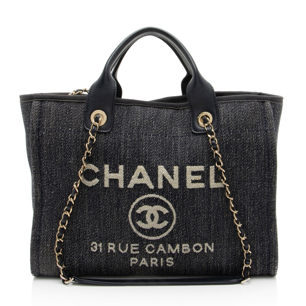 Chanel Denim Deauville Small Tote