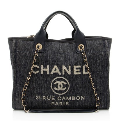 Chanel Denim Deauville Small Tote