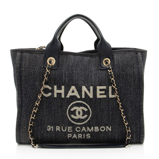 Chanel Denim Deauville Small Tote