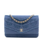 Chanel Denim Fringe Coco Wallet On Chain