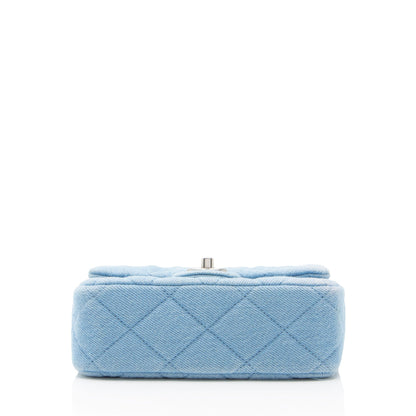 Chanel Denim Sweet Heart Square Mini Flap