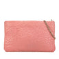 Chanel Embossed Lambskin Camellia Chain Pochette
