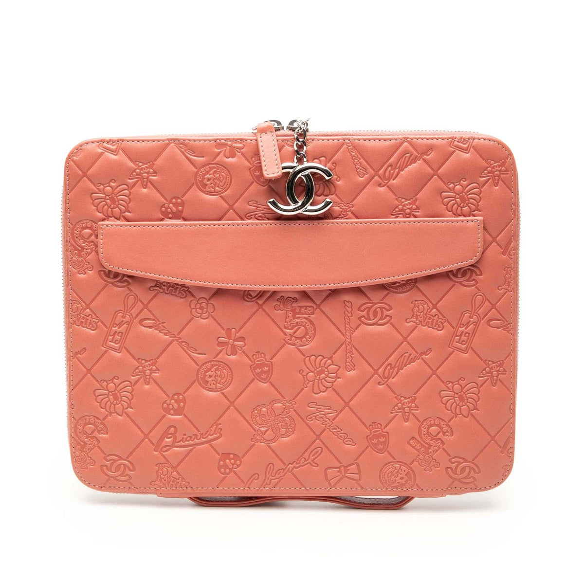 Chanel Embossed Lambskin Lucky Symbols iPad Case