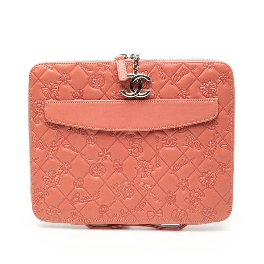 Chanel Embossed Lambskin Lucky Symbols iPad Case