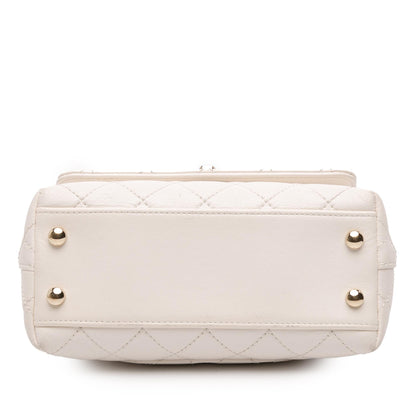 Chanel Extra Mini Quilted Goatskin Rainbow Top Handle Flap