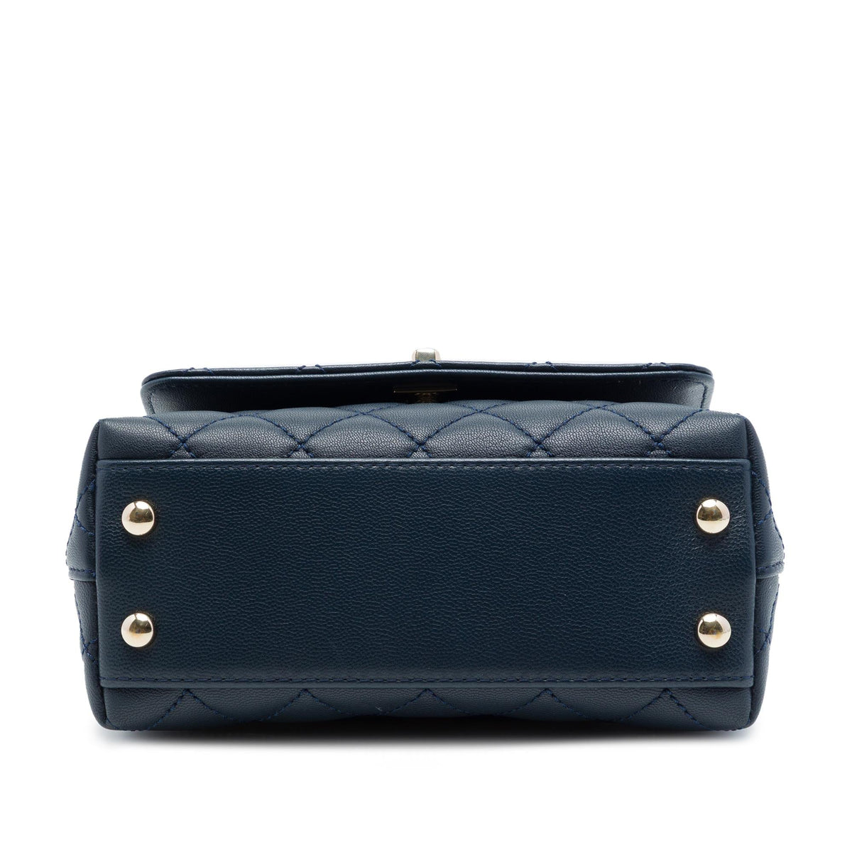 Chanel Extra Mini Quilted Lambskin Rainbow Coco Top Handle Bag