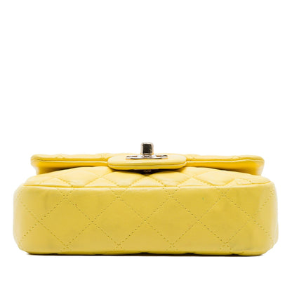 Chanel Extra Mini Rectangular Classic Lambskin Single Flap