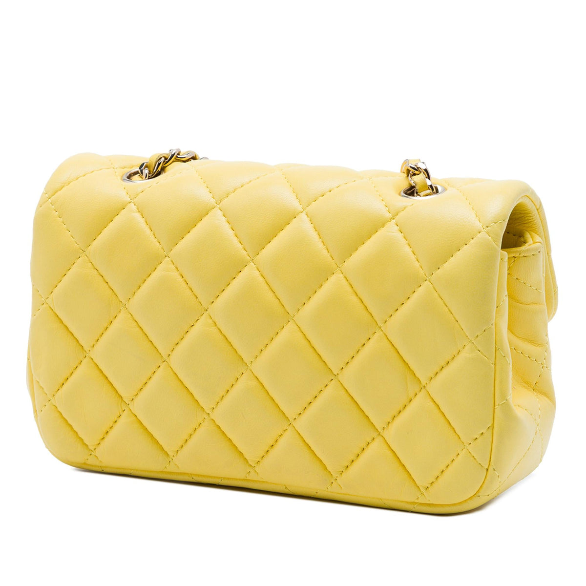 Chanel Extra Mini Rectangular Classic Lambskin Single Flap