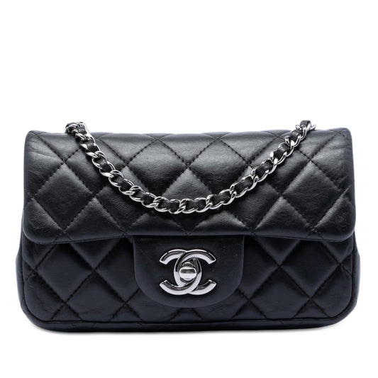 Chanel Extra Mini Rectangular Quilted Lambskin Flap