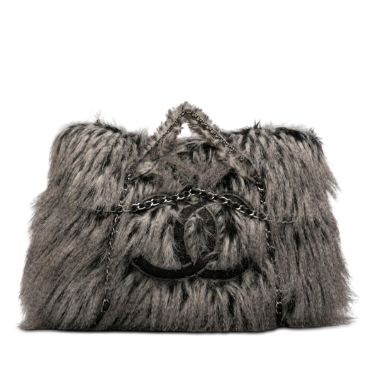 Chanel Faux Fur Arctic Fantasy Tote