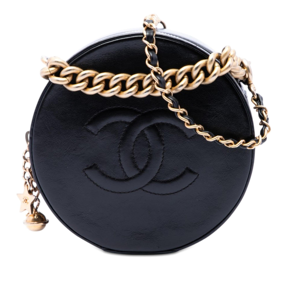 Chanel Glazed Calfskin Round As Earth Evening Bag