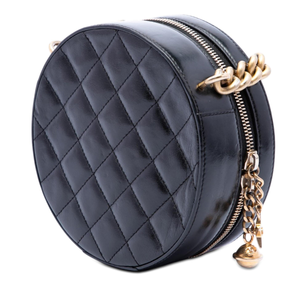 Chanel Glazed Calfskin Round As Earth Evening Bag