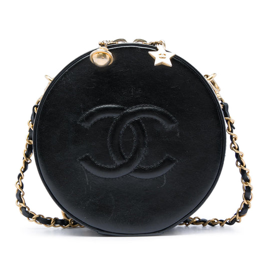 Chanel Glazed Calfskin Round As Earth Evening Bag