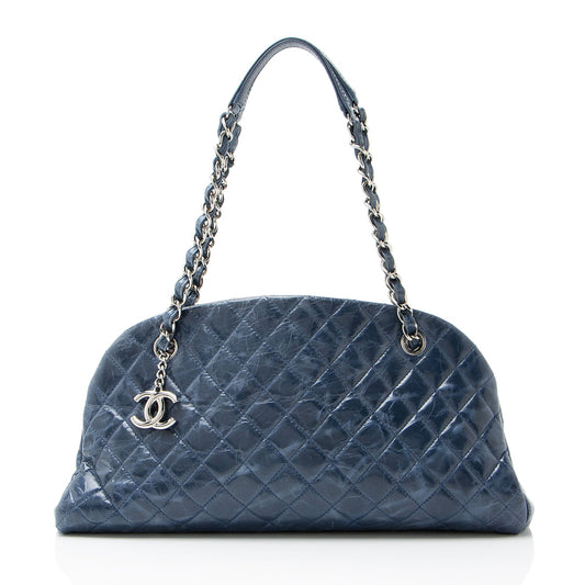 Chanel Glazed Leather Just Mademoiselle Bowler Bag