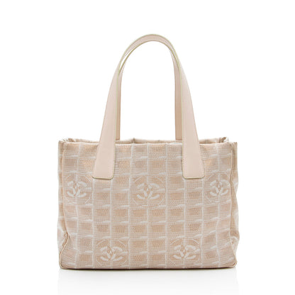 Chanel Glitter Nylon Travel Line Medium Tote (SHF-16771)