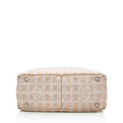 Chanel Glitter Nylon Travel Line Medium Tote (SHF-16771)