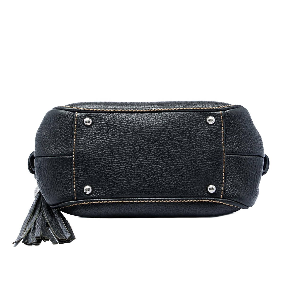 Chanel Grained Calfskin Tassel LAX Bowler Bag