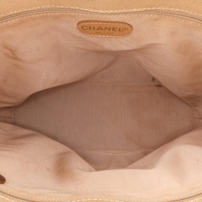 Chanel Grained Calfskin Tortoise Top Handle Tote