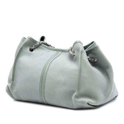Chanel Grained Nubuck Camellia Patch Shopping Tote