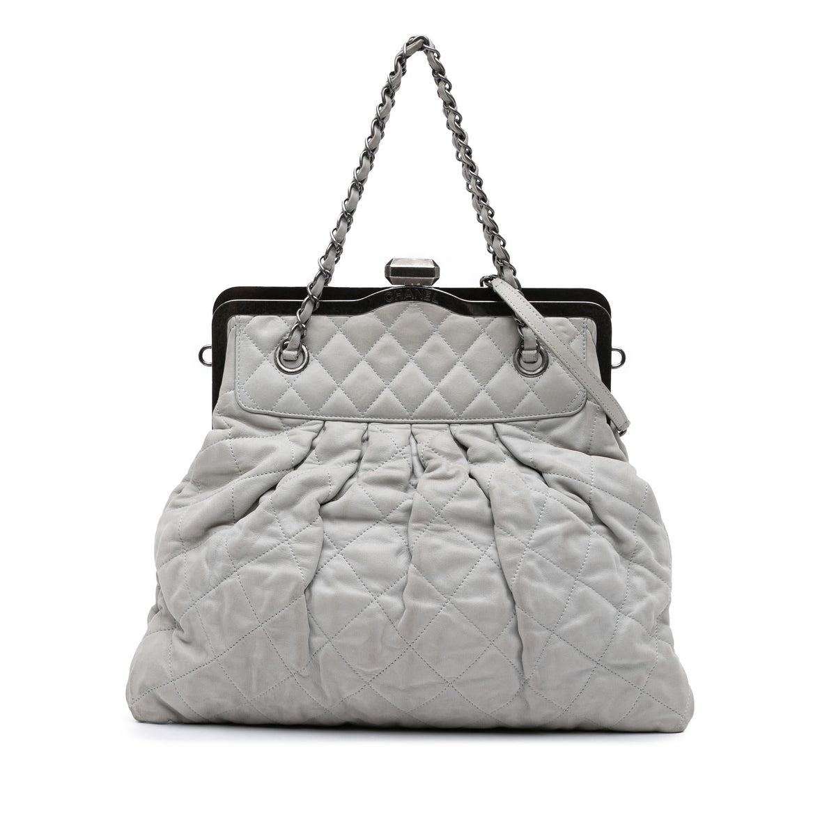Chanel Iridescent Quilted Calfskin Chic Frame Satchel