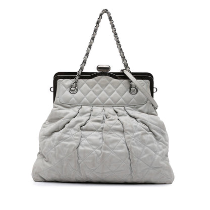 Chanel Iridescent Quilted Calfskin Chic Frame Satchel