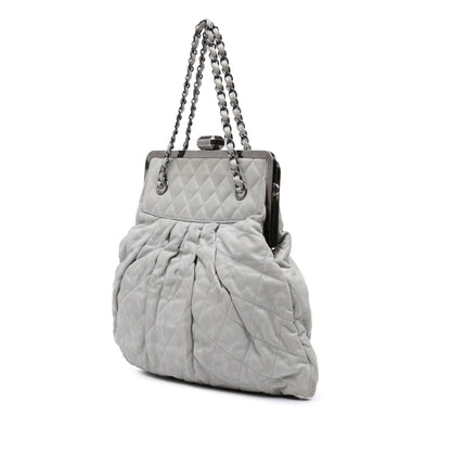 Chanel Iridescent Quilted Calfskin Chic Frame Satchel