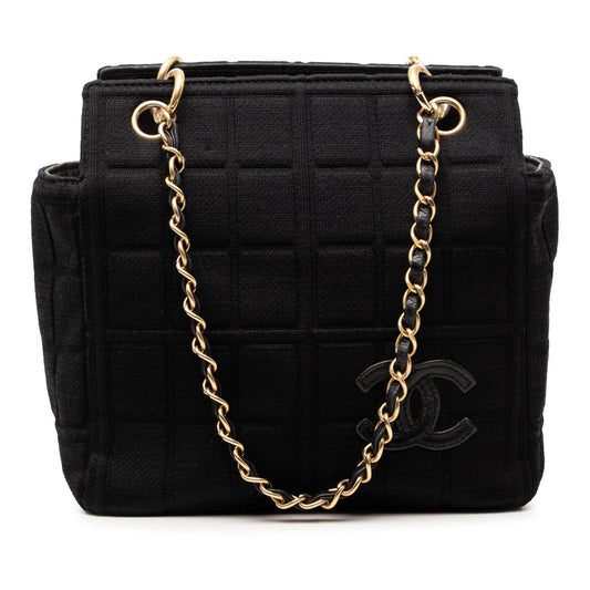 Chanel Jersey CC Chocolate Bar Shoulder Bag
