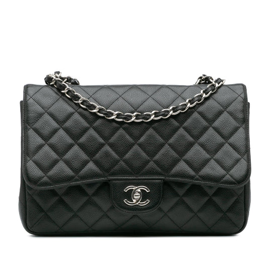 Chanel Jumbo Classic Caviar Single Flap