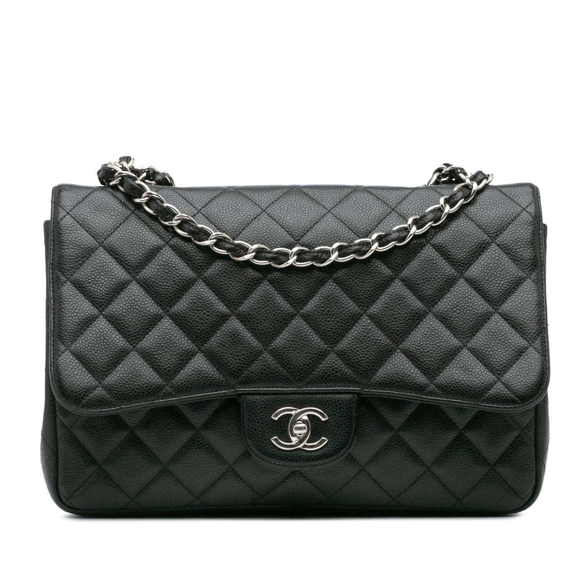 Chanel Jumbo Classic Caviar Single Flap