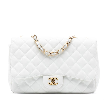 Chanel Jumbo Classic Caviar Single Flap