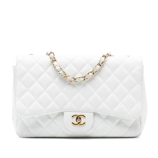 Chanel Jumbo Classic Caviar Single Flap