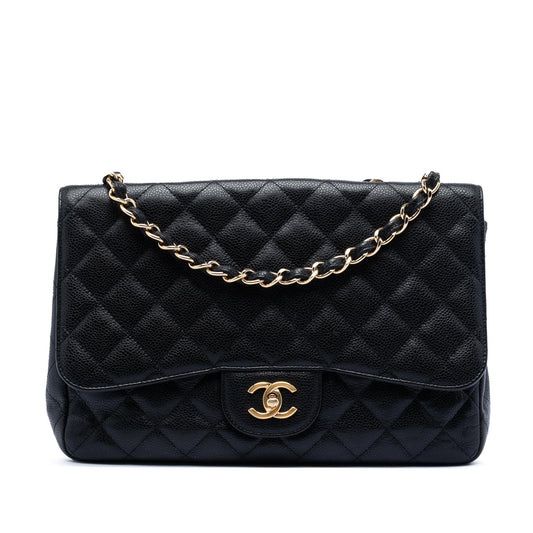 Chanel Jumbo Classic Caviar Single Flap