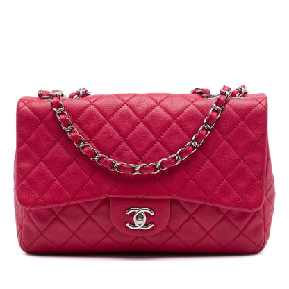 Chanel Jumbo Classic Caviar Single Flap