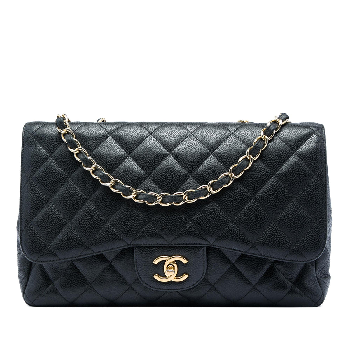 Chanel Jumbo Classic Caviar Single Flap