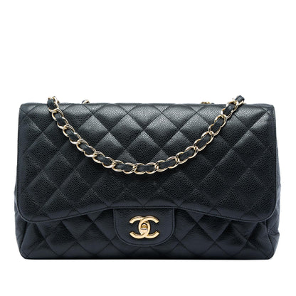 Chanel Jumbo Classic Caviar Single Flap